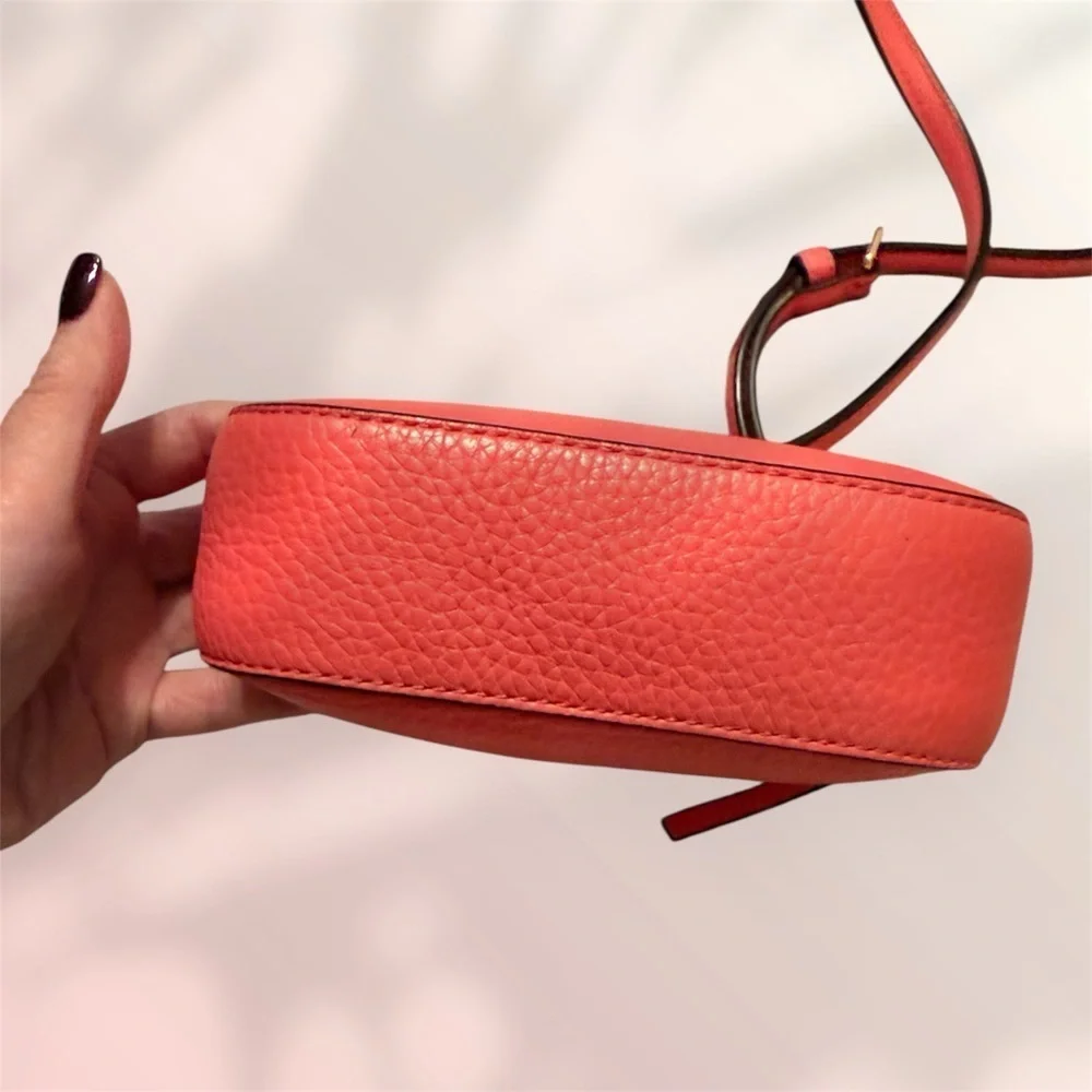 Tory Burch Pink Mini Miller Leather Crossbody Bag